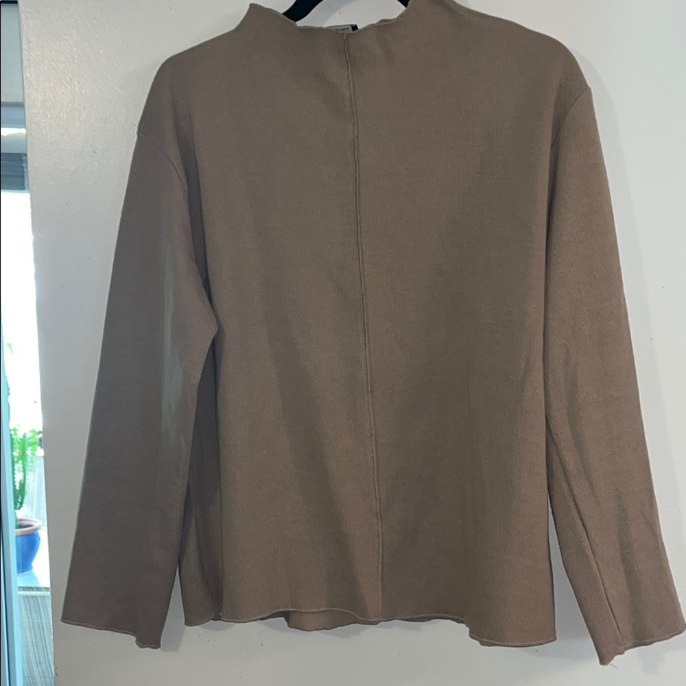 Zara Women’s ribbed mock neck sweater